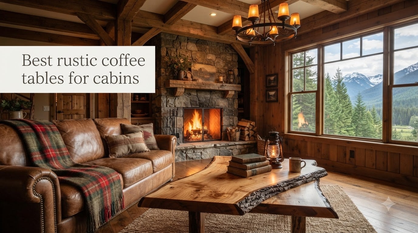 Best rustic coffee tables for cabins