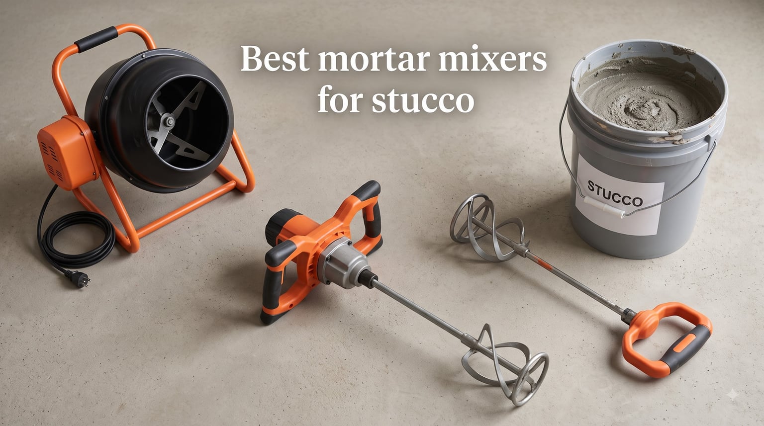 Best mortar mixers for stucco