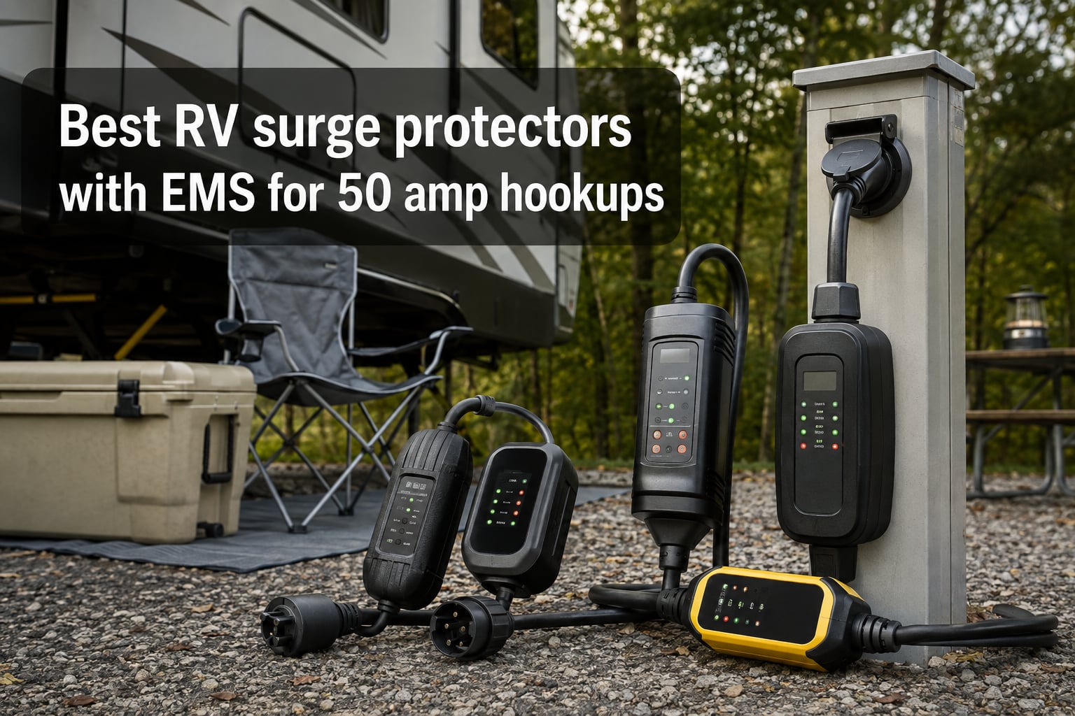 Best RV surge protectors with EMS for 50 amp hookups