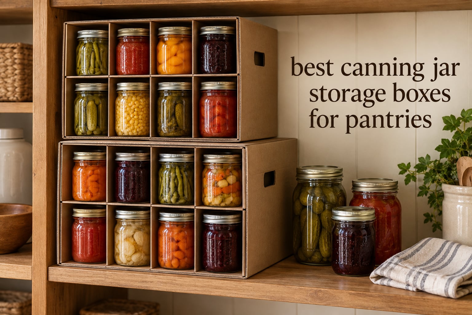best canning jar storage boxes for pantries