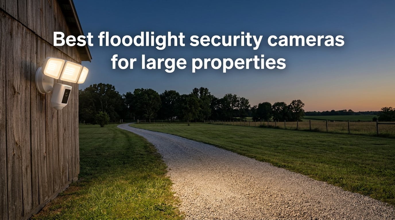 Best floodlight security cameras for large properties