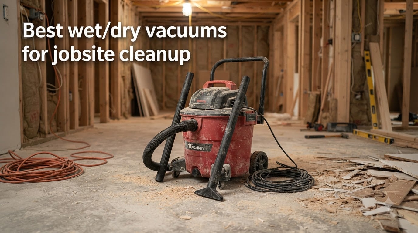 Best wet/dry vacuums for jobsite cleanup