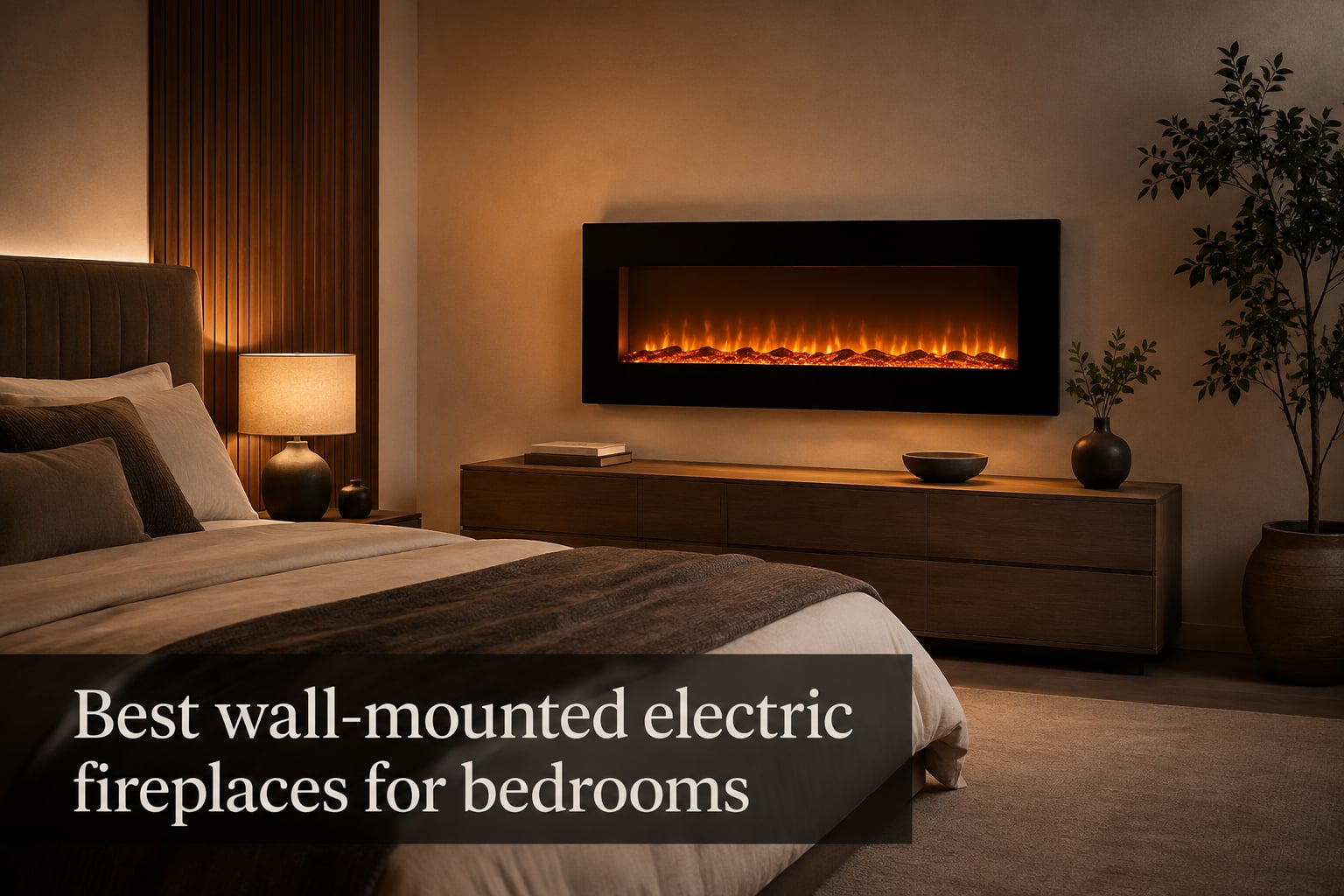 Best wall-mounted electric fireplaces for bedrooms