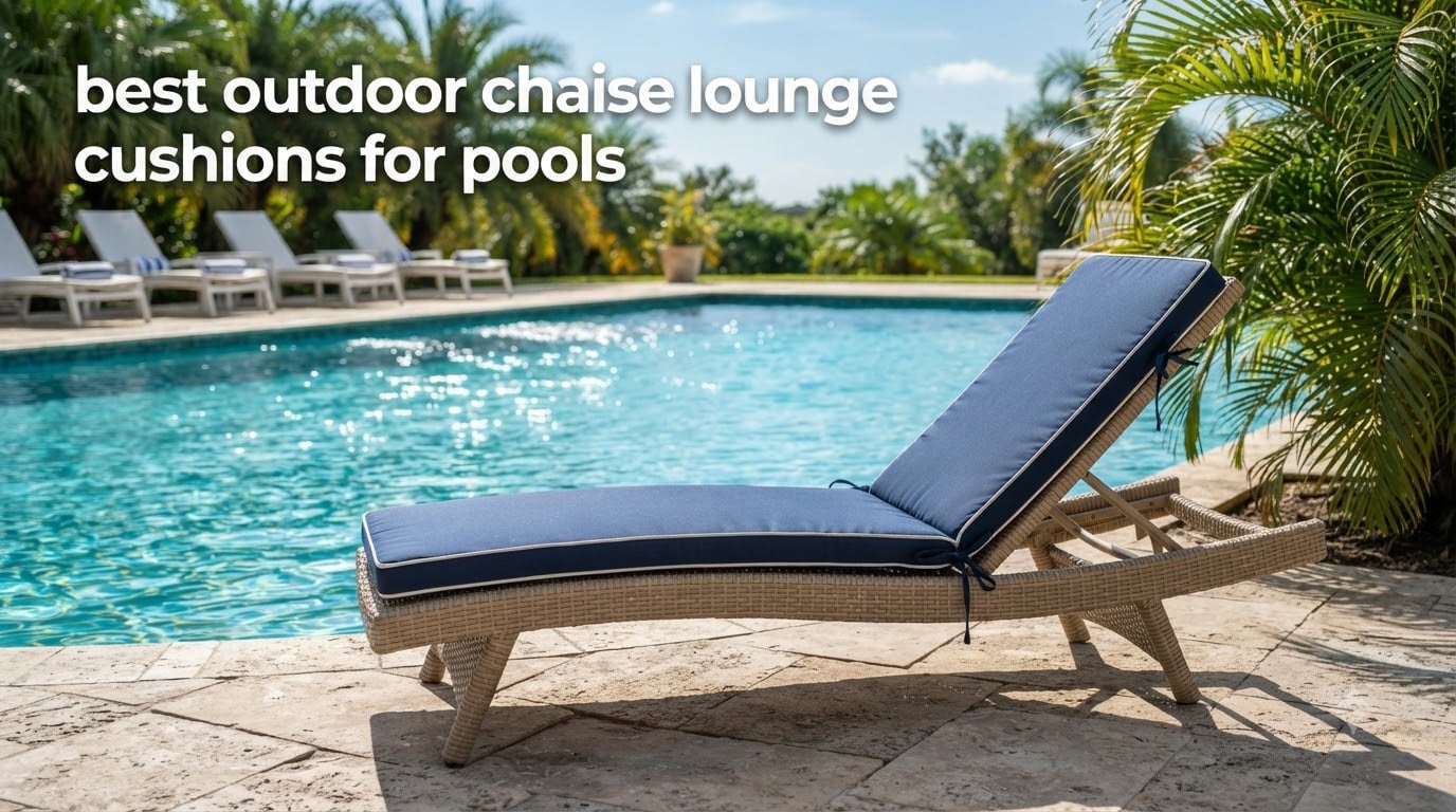 best outdoor chaise lounge cushions for pools