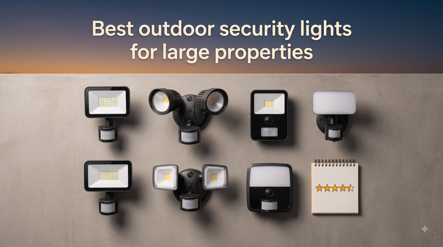 Best outdoor security lights for large properties