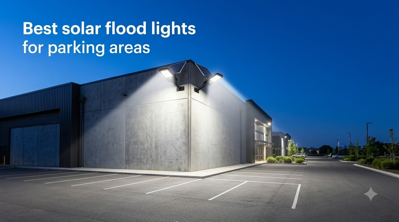 Best solar flood lights for parking areas
