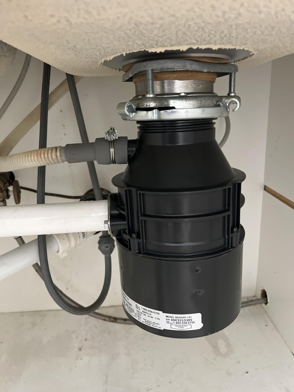 InSinkErator Badger 1 Garbage Disposal, Badger Series 1/3 HP Continuous Feed Food Waste Disposer customer photo 2