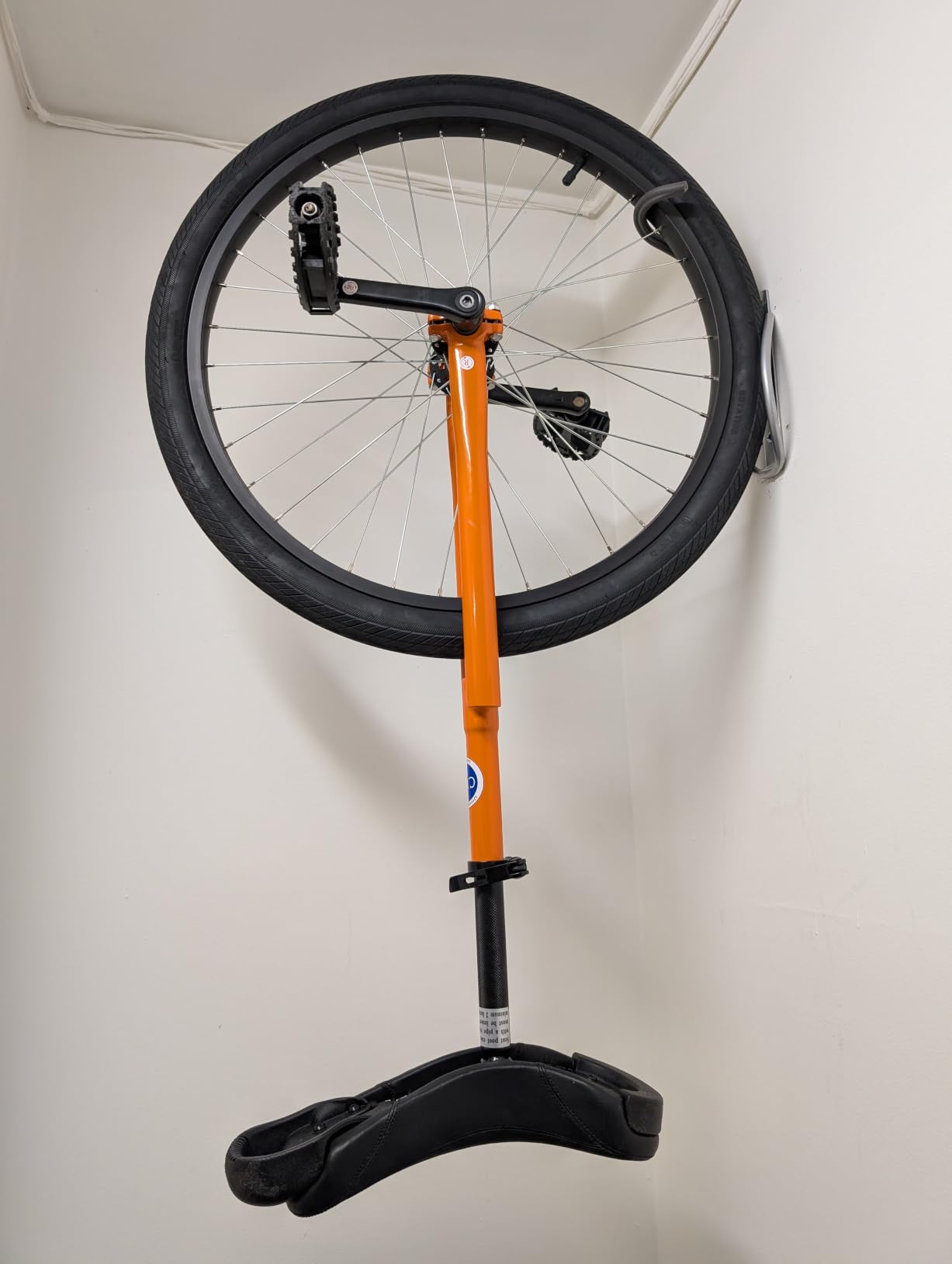Leonardo Bike Rack Wall Mount with Tire Tray by Delta Cycle – Elegant Vertical Hanger Hook Design Provides Easy Bicycle Storage Access – Hassle-Free Installation – Vertical Mount Holds Up to 40 lbs customer photo 1