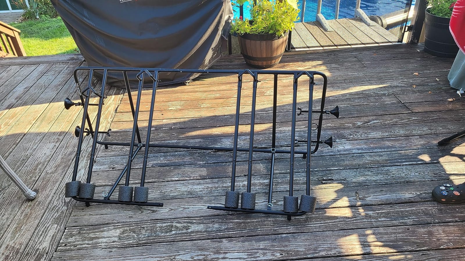 Advantage Heininger Truck Bed Bike Rack – Hauls 4 Bikes Without Wheel Removal, Tool-Free Assembly, Lockable Cable, Adjustable 53.5