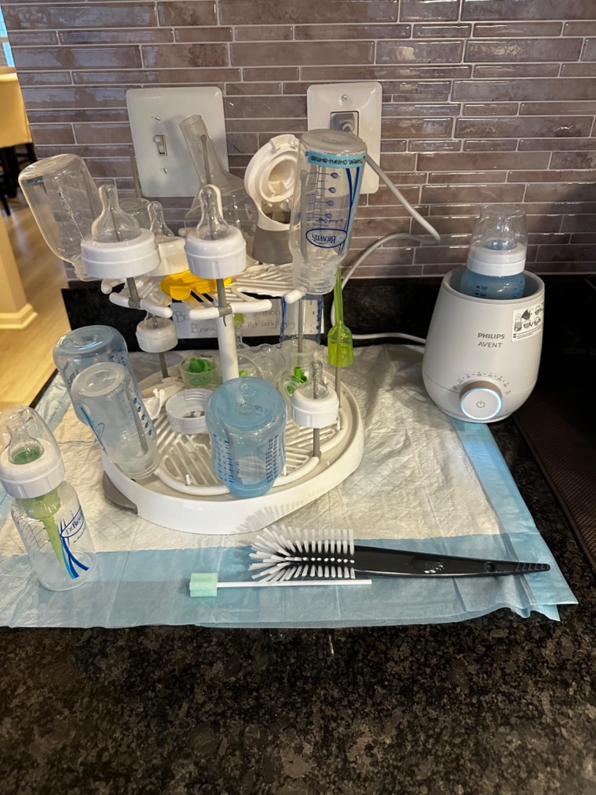 Munchkin High Capacity Baby Bottle Drying Rack, White customer photo 2