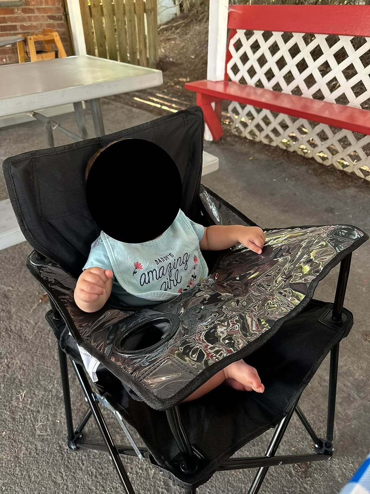 ciao! Baby Portable High Chair, for Travel and Camping, Black customer photo 2