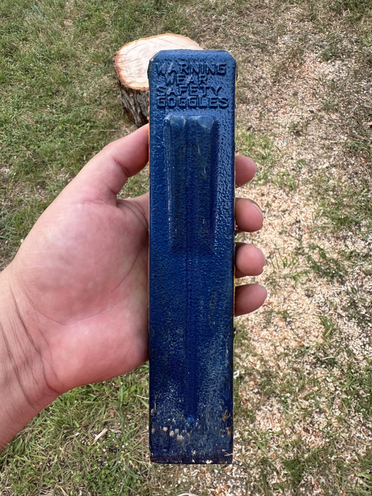 ESTWING Sure Split Wedge, 5lb Solid Steel Wood Splitting Wedge, E-5 customer photo 2