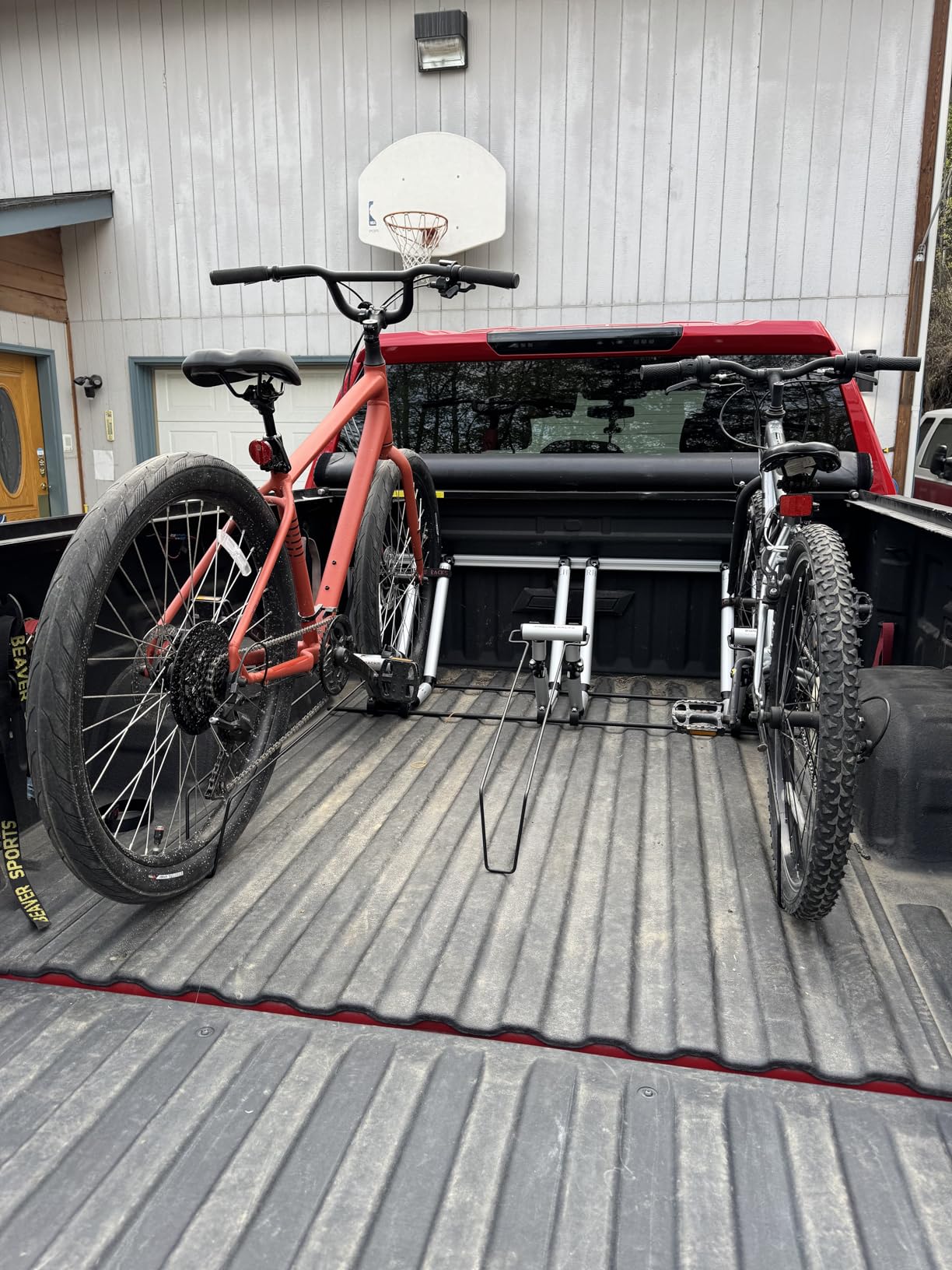 4 Bike Rack for Truck Bed - 4 Standard All-Aluminum Tire Bike Rack for Full Size Trucks - Effortless Wheel Mount, Skip Front Tire Removal, Drill-Free Installation - Gift Set for Men customer photo 2