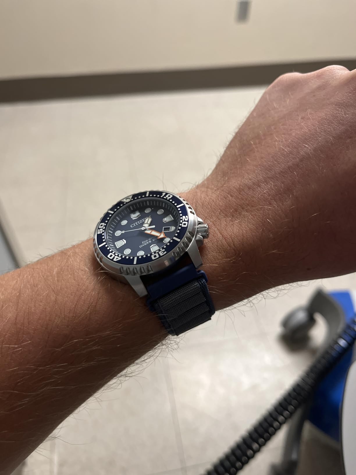 CITIZEN Promaster Dive Eco-Drive Watch, 3-Hand Date, ISO Certified, Luminous Hands and Markers, Rotating Bezel customer photo 1