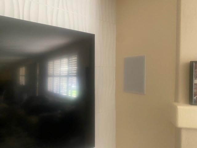 Monoprice 2-Way Carbon Fiber In-Wall Speakers - 8 Inch (Pair) With Paintable Magnetic Grille - Alpha Series,BLACK customer photo 2