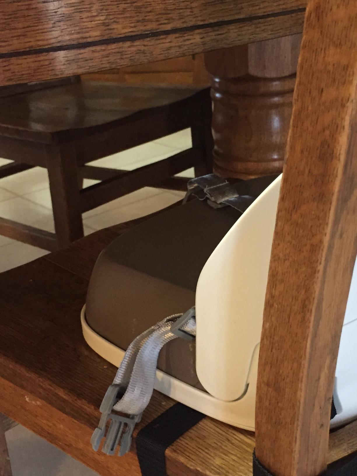 OXO Tot Perch Toddler Booster Seat for Kitchen Chair with Straps, Gray customer photo 2