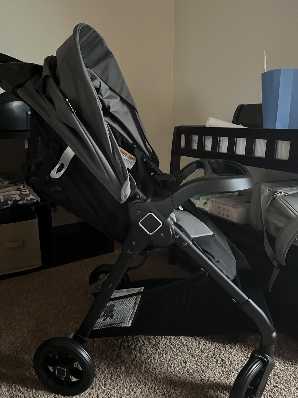 Safety 1st Smooth Ride Travel System Stroller and OnBoard FLX Infant Car Seat, Newborn to Toddler Baby Combo, Easy-Install, Large Canopy, Ample Storage, Foldable, Rear-Facing 4-30 lbs, Monument customer photo 2
