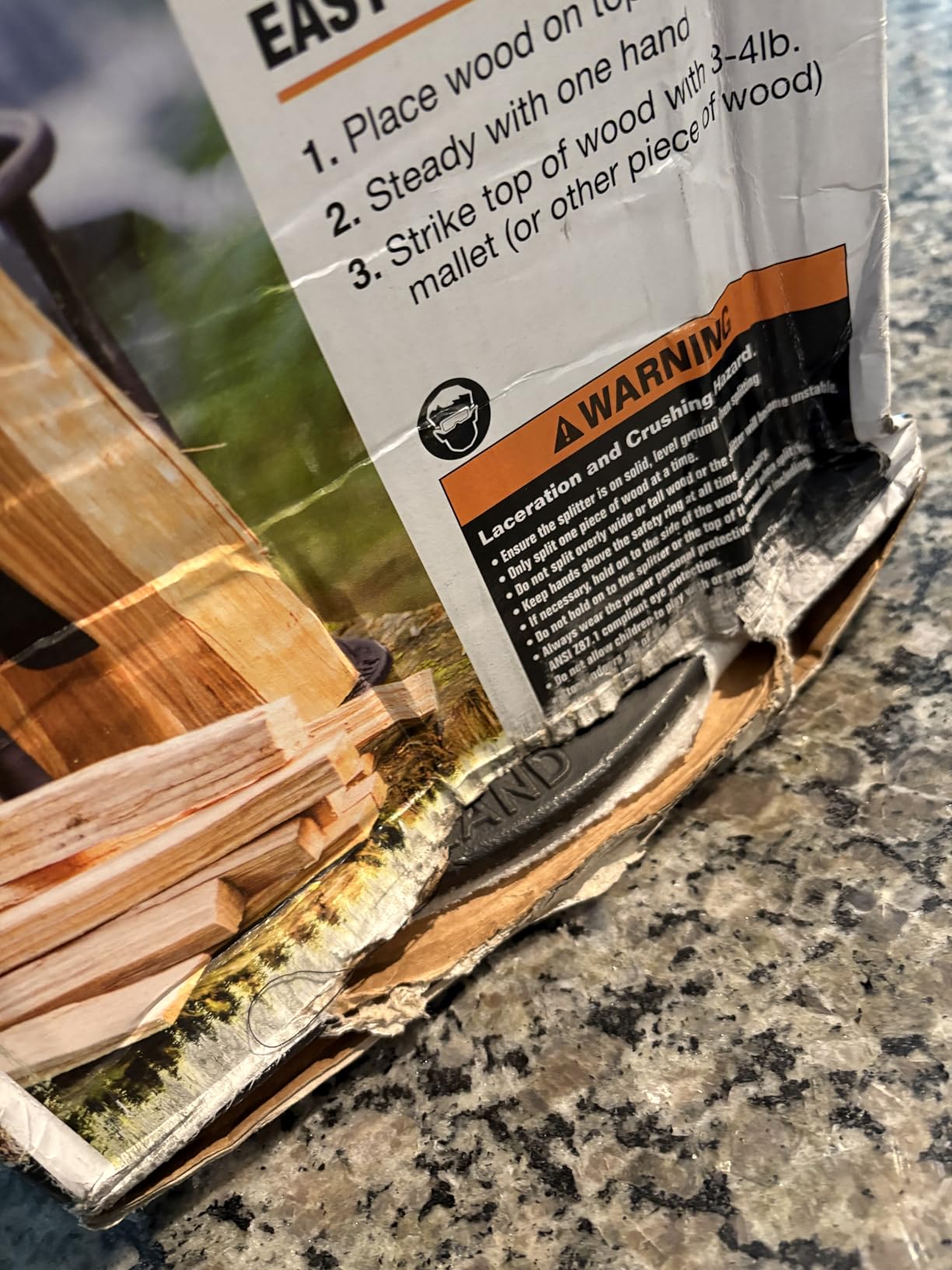 Kindling Cracker Original Firewood Kindling Splitter, 6.5in. Opening customer photo 1