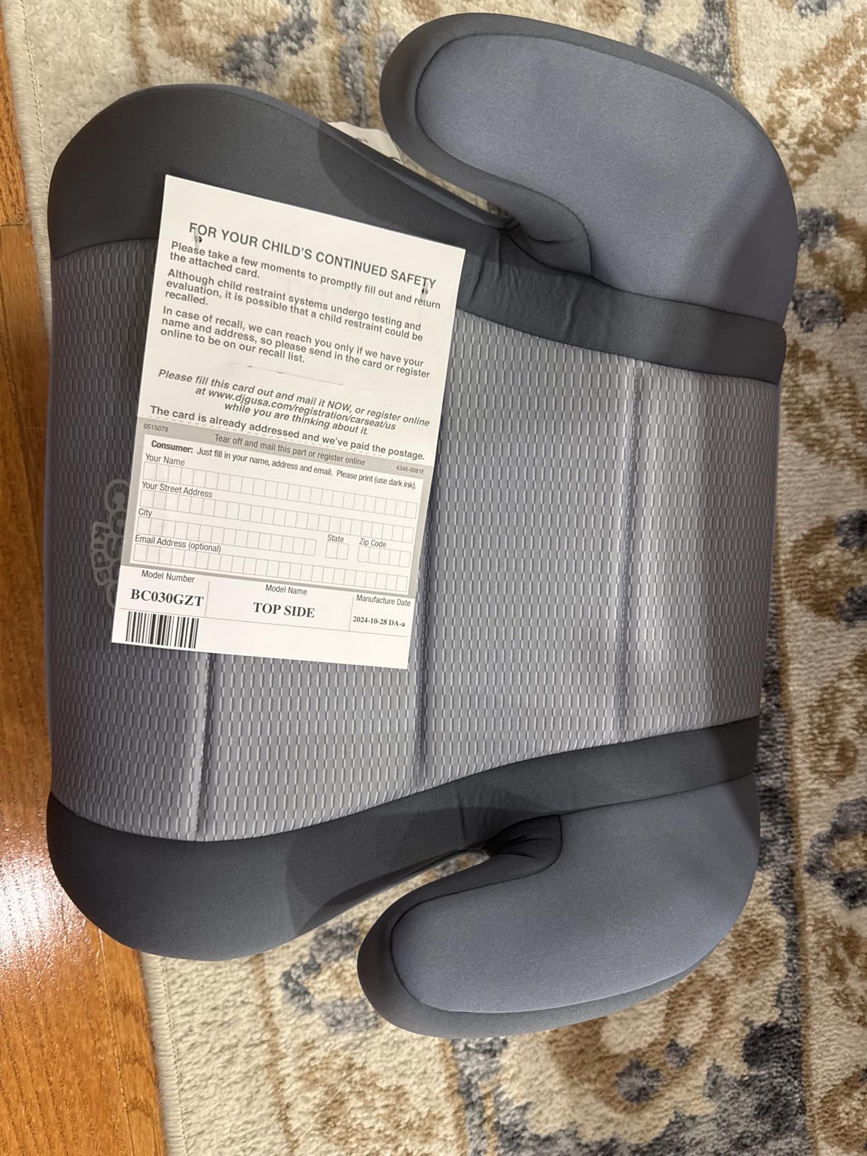 Cosco Topside Backless Booster Car Seat, Lightweight Booster Seats for Cars 40-100 lbs, Backless Booster Seat for Car, Grape customer photo 1