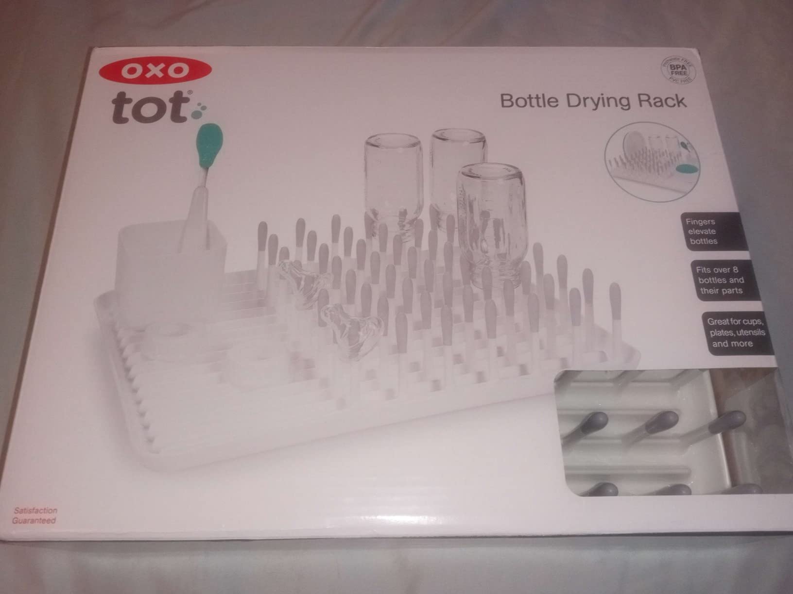 OXO Tot Baby Bottle Drying Rack with Drain Board, Portable Drying Rack customer photo 2