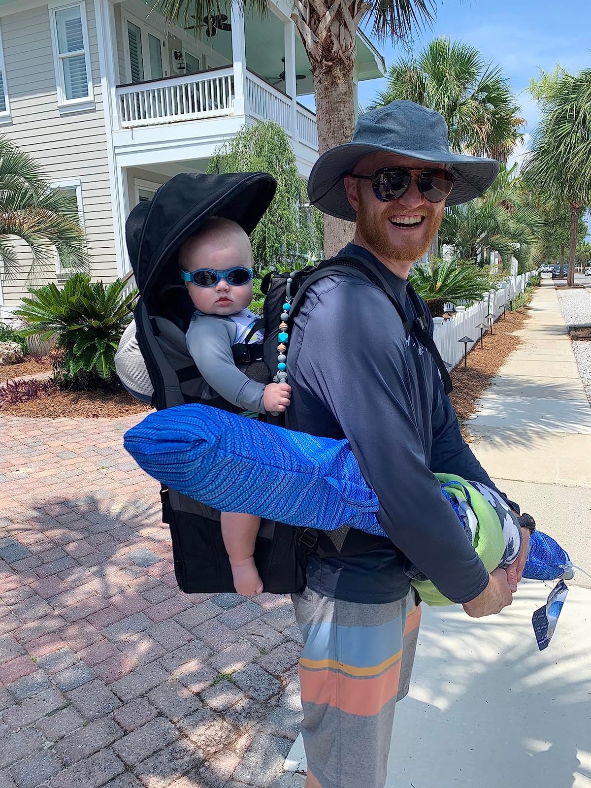ClevrPlus Deluxe Adjustable Baby Carrier Outdoor Hiking Child Backpack Camping customer photo 1