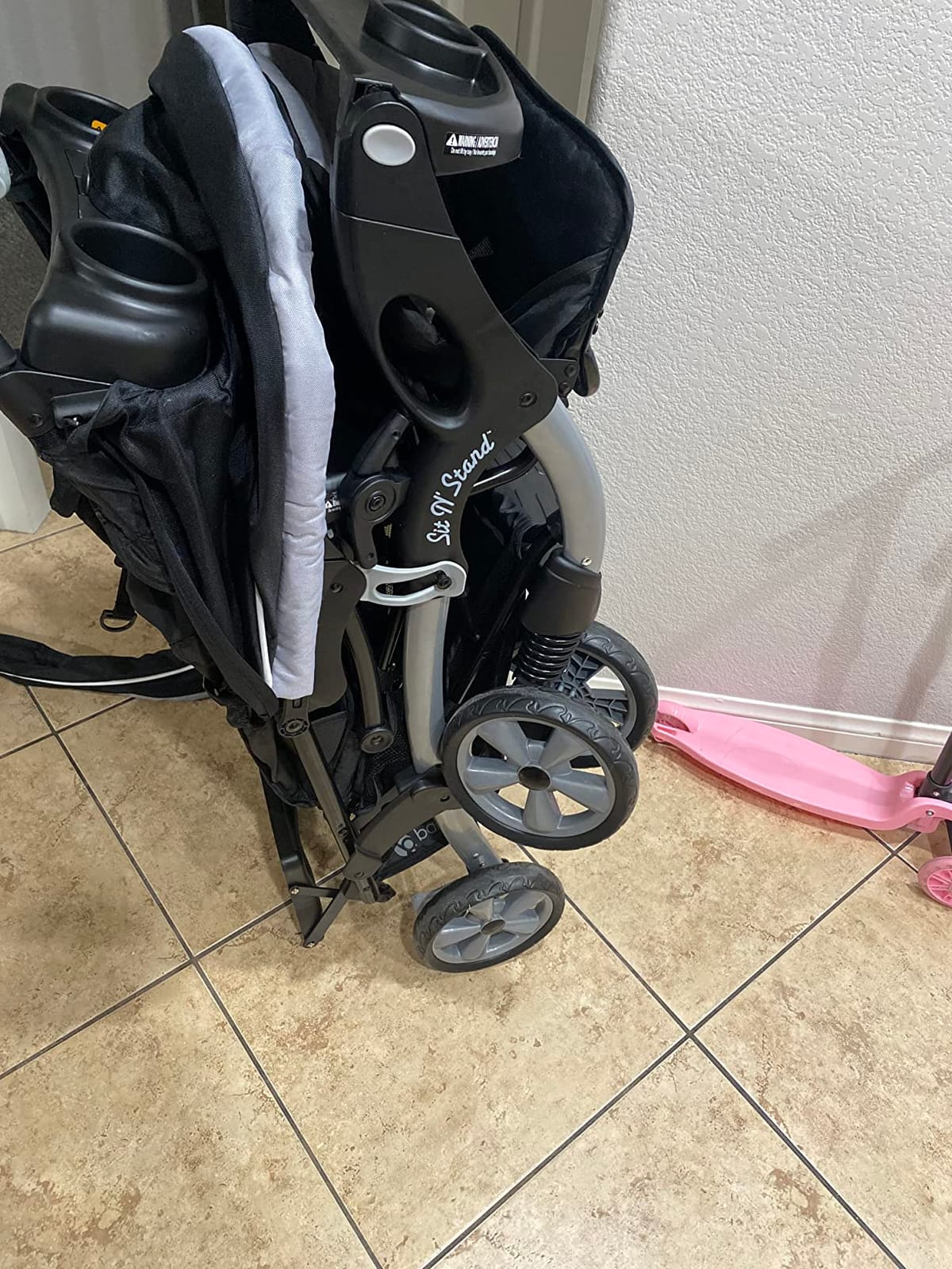 Baby Trend Sit N' Stand Double Stroller with Harness and Basket, Stormy customer photo 2