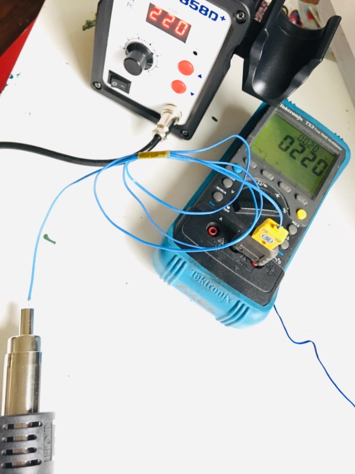 858D 110V Solder Station, Digital Display SMD Hot Air Rework Station Solder Iron Kit Heat Gun, Tweezers, Desoldering Pump customer photo 2
