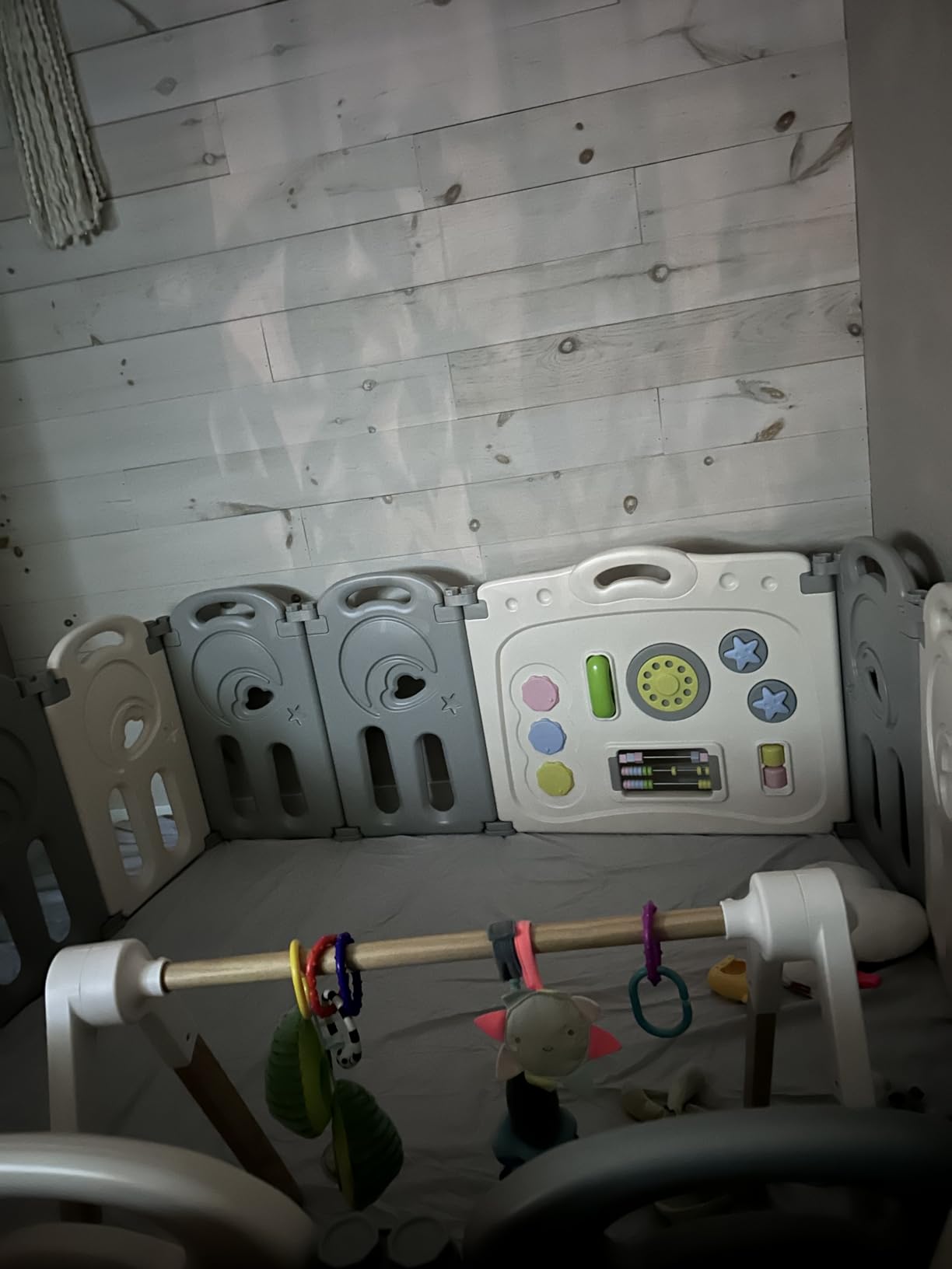 Fortella Cloud Castle Large 14-Panel Baby Playpen for Babies Toddlers, Gray customer photo 2