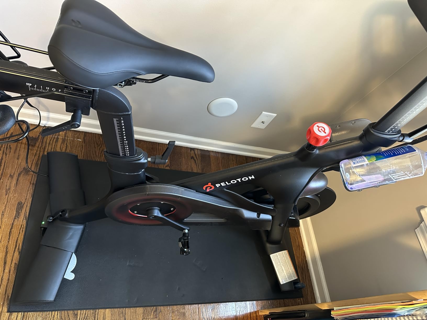 CyclingDeal Bike Trainer Floor Mat - Compatible with Indoor Exercise Stationary Bike Treadmill Elliptical Waterproof Gym Flooring Equipment - Indoor Cycle Stepper - Soft 30