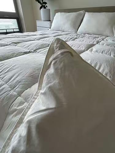 Premium Feathers Down Comforter King Size Heavyweight White Duvet Insert customer photo 1