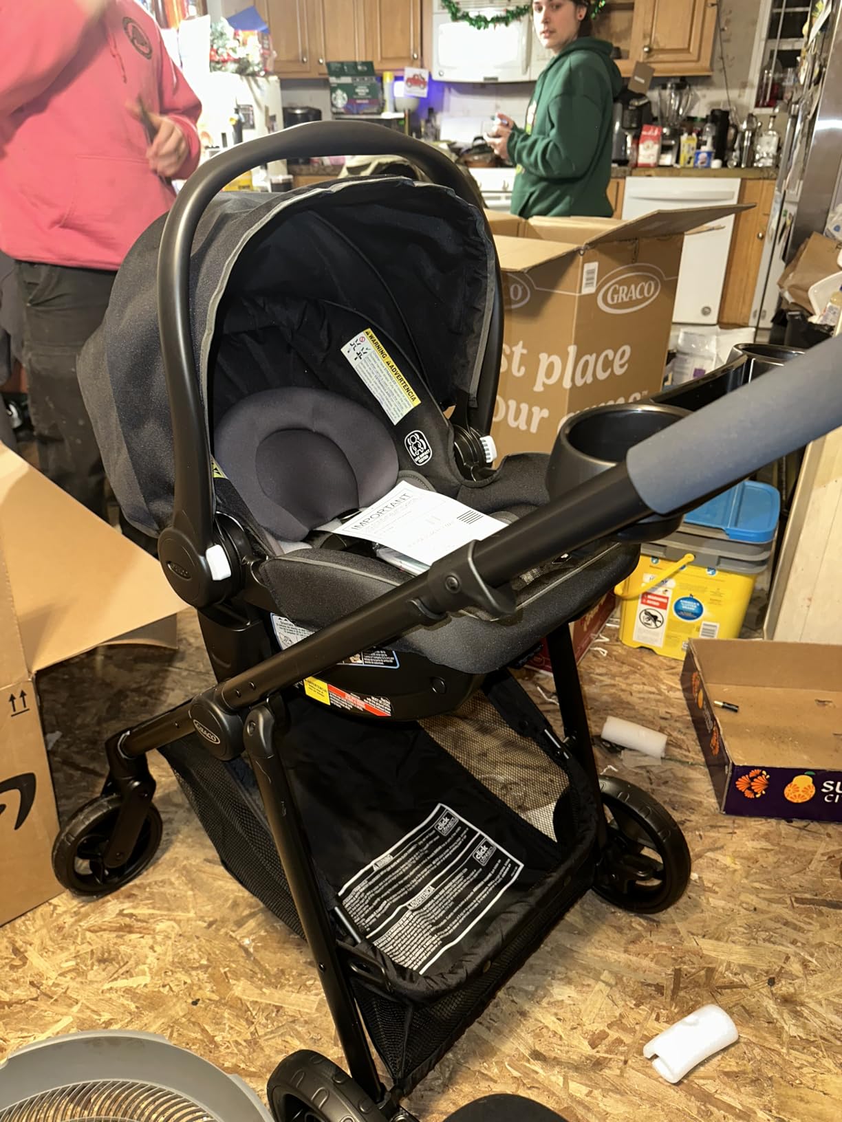 Graco Modes Element Travel System, Baby Car Seat and Stroller Combo, Includes: SnugRide Lite LX Infant Car Seat and Reversible Baby Stroller, Great Gift for New Parents, Canter customer photo 1