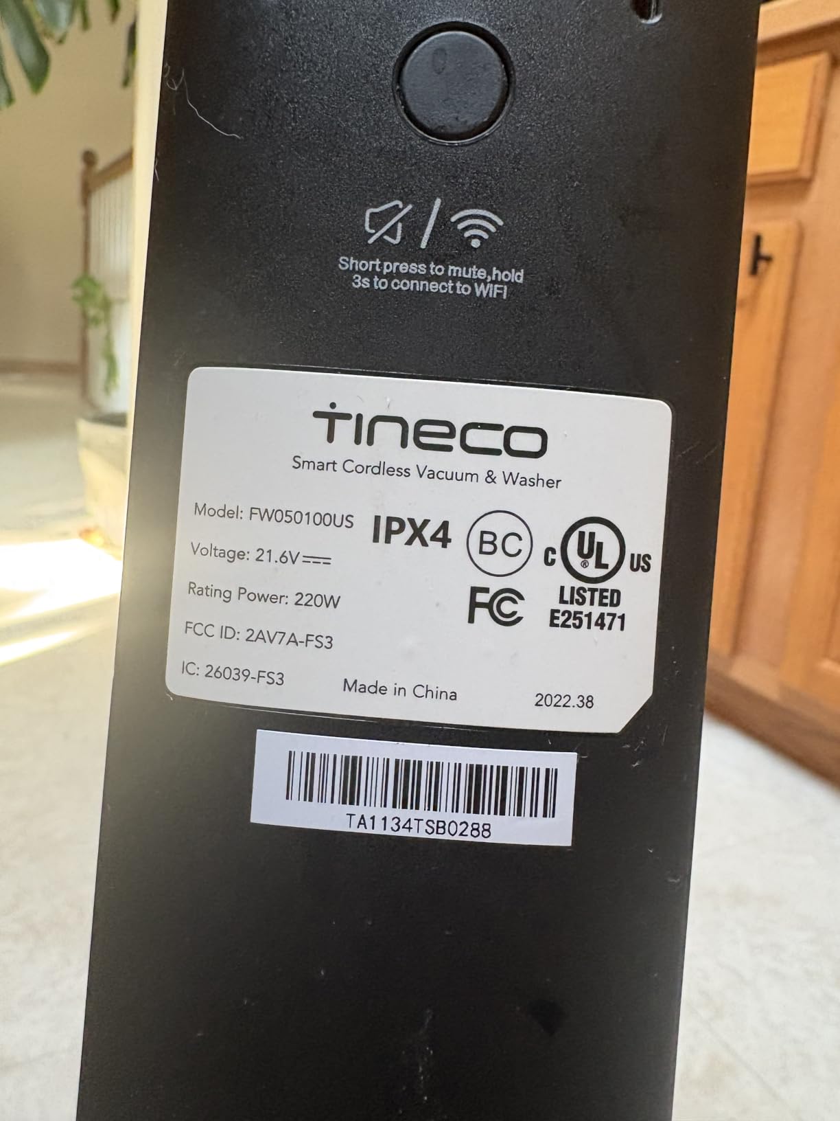 Tineco Floor ONE S3 Cordless Hardwood Floors Cleaner, Lightweight Wet Dry Vacuum Cleaners for Multi-Surface Cleaning with Smart Control System customer photo 2