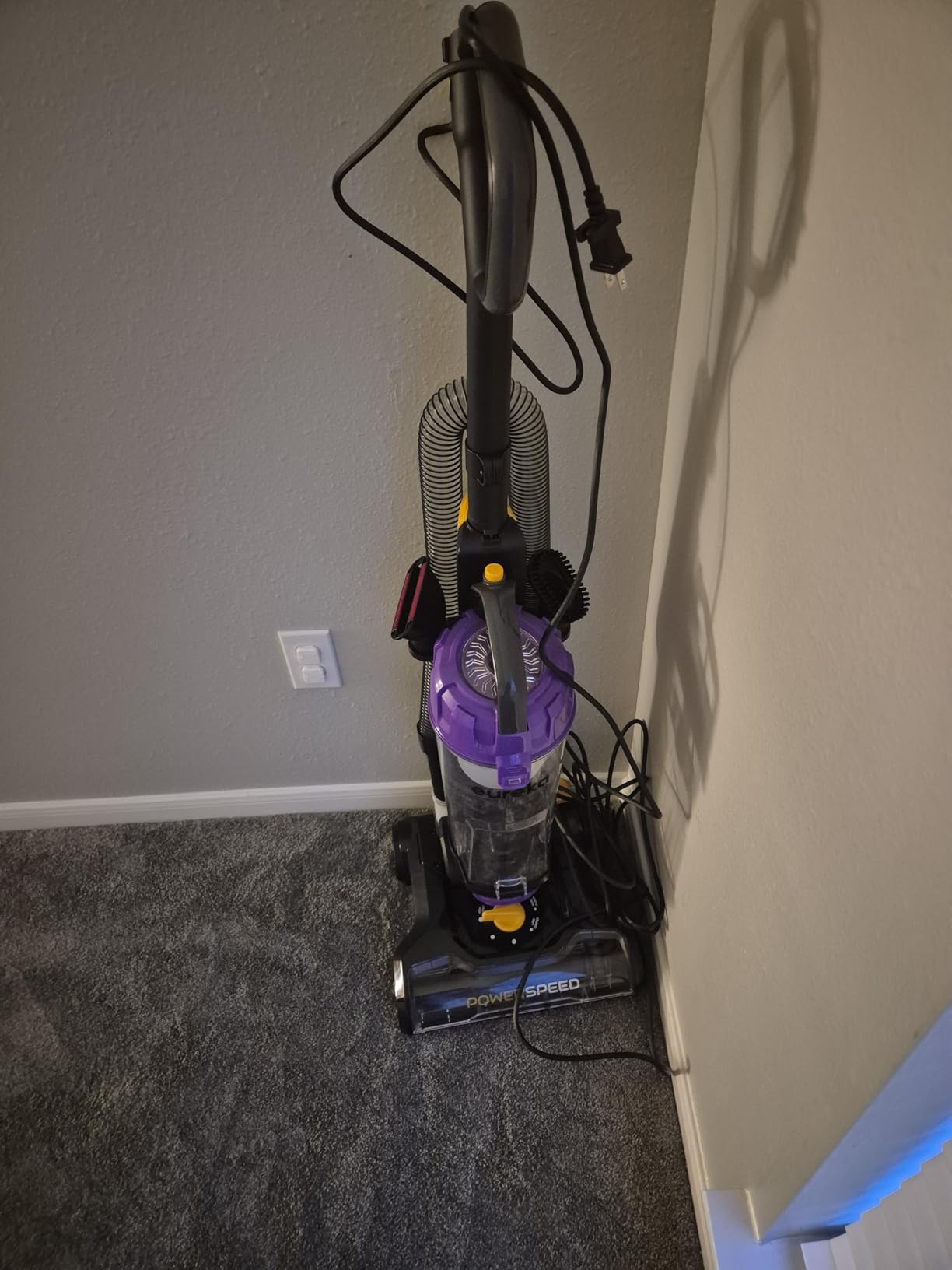 Eureka NEU182B PowerSpeed Bagless Upright Vacuum Cleaner, Purple customer photo 1