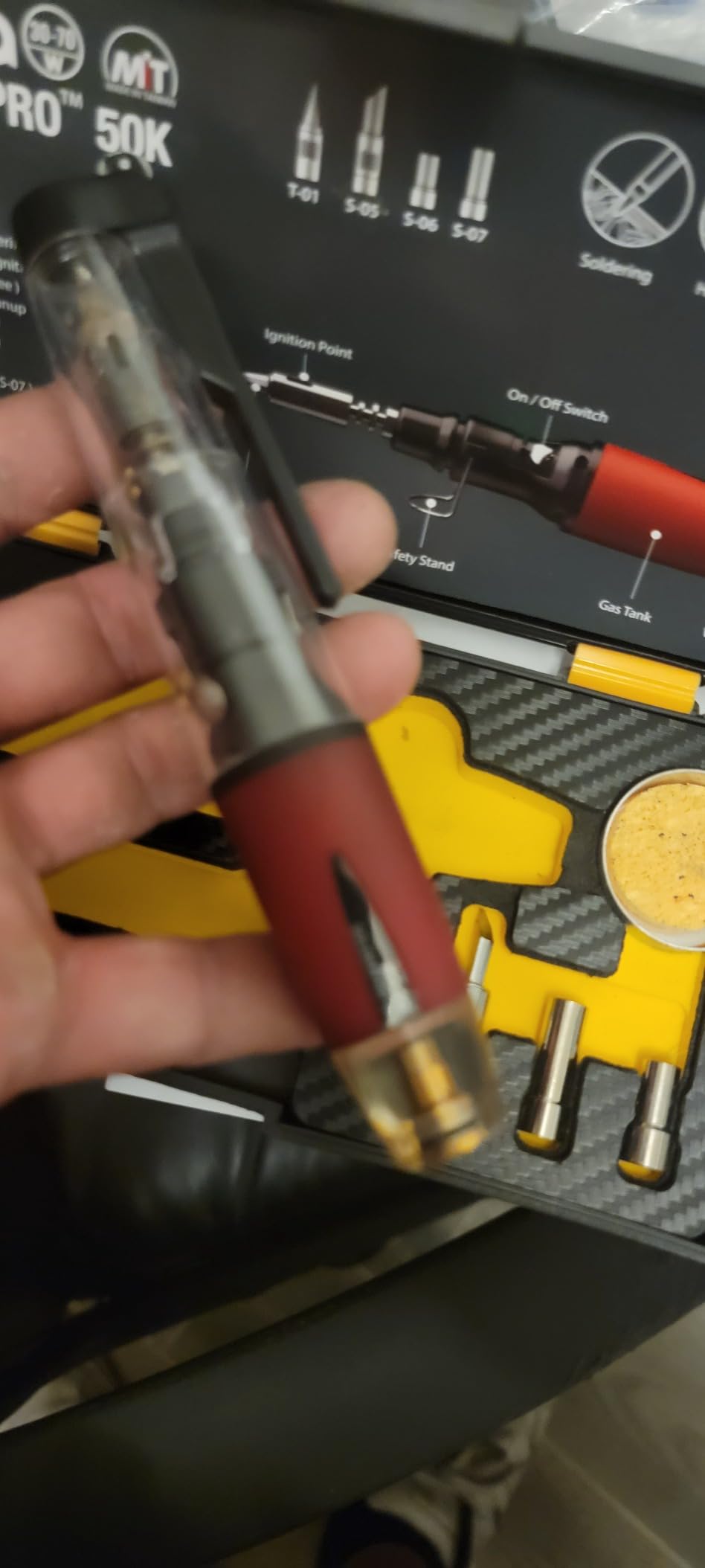 IRODA Wireless Butane Soldering Iron Kit | 4-in-1 Cordless 30-70W Pro Grade | 18s Heat-Up Multi-Function Heat Tool with Case & Tips | Pro-50K customer photo 2