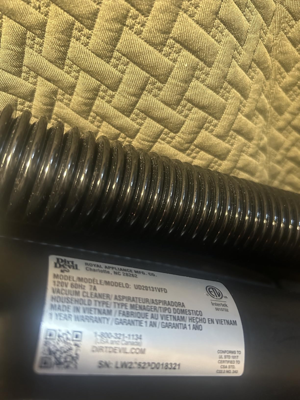 Dirt Devil Endura Lite Upright Bagless Vacuum Cleaner customer photo 1