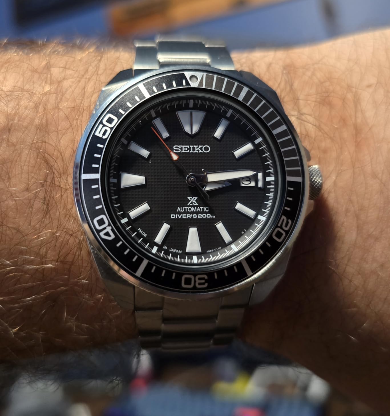 Seiko SRPF03 Automatic Dive Watch for Men - Prospex Special Edition - LumiBrite Hands, Hardlex Crystal - Water Resistant 200M customer photo 2