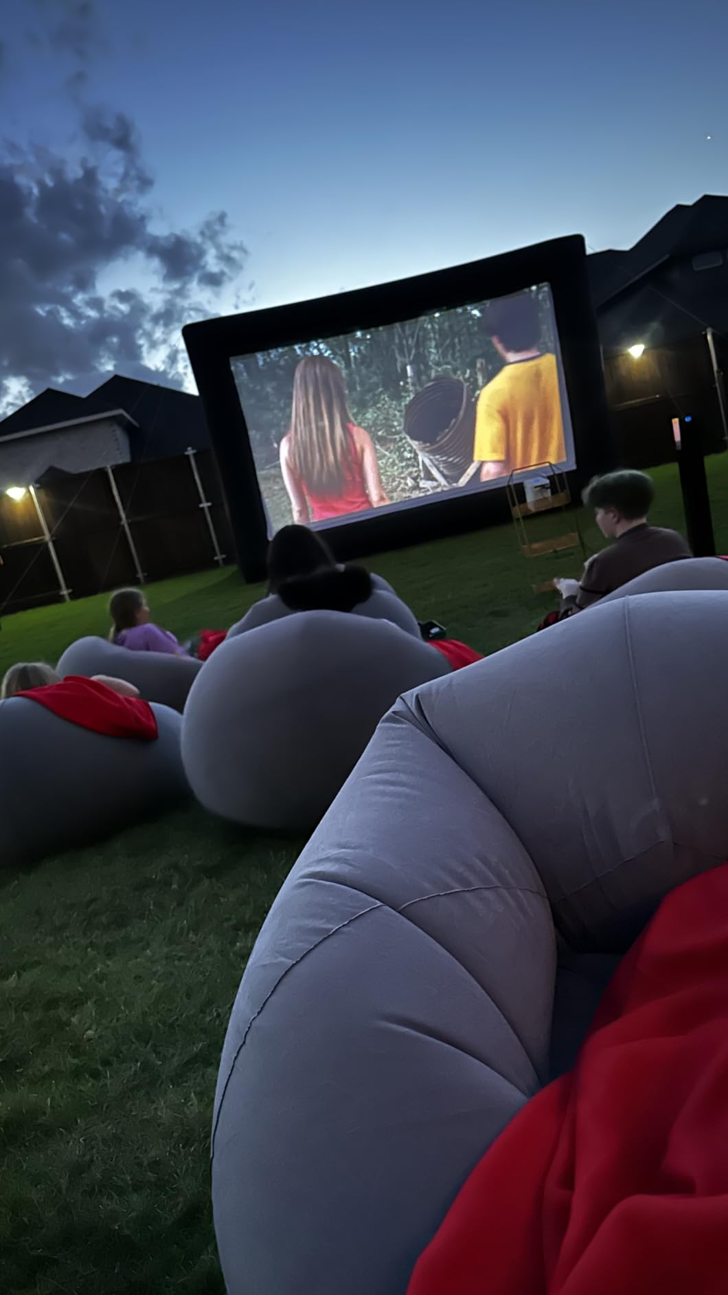 GYUEM 20 feet Inflatable Projector Movie Screen Huge Projection Screen customer photo 2