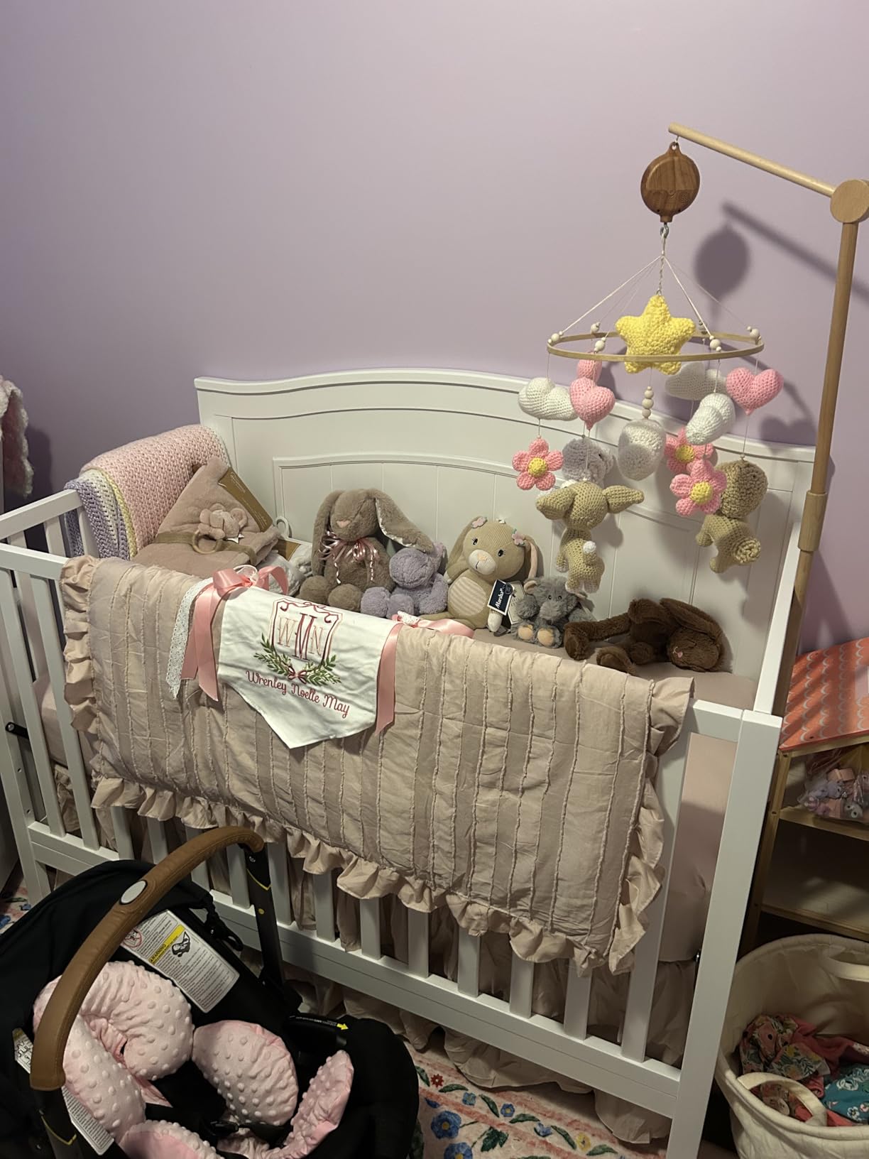 Oxford Baby North Bay 4-in-1 Convertible Baby Crib, Dove Gray, GreenGuard Gold Certified customer photo 2