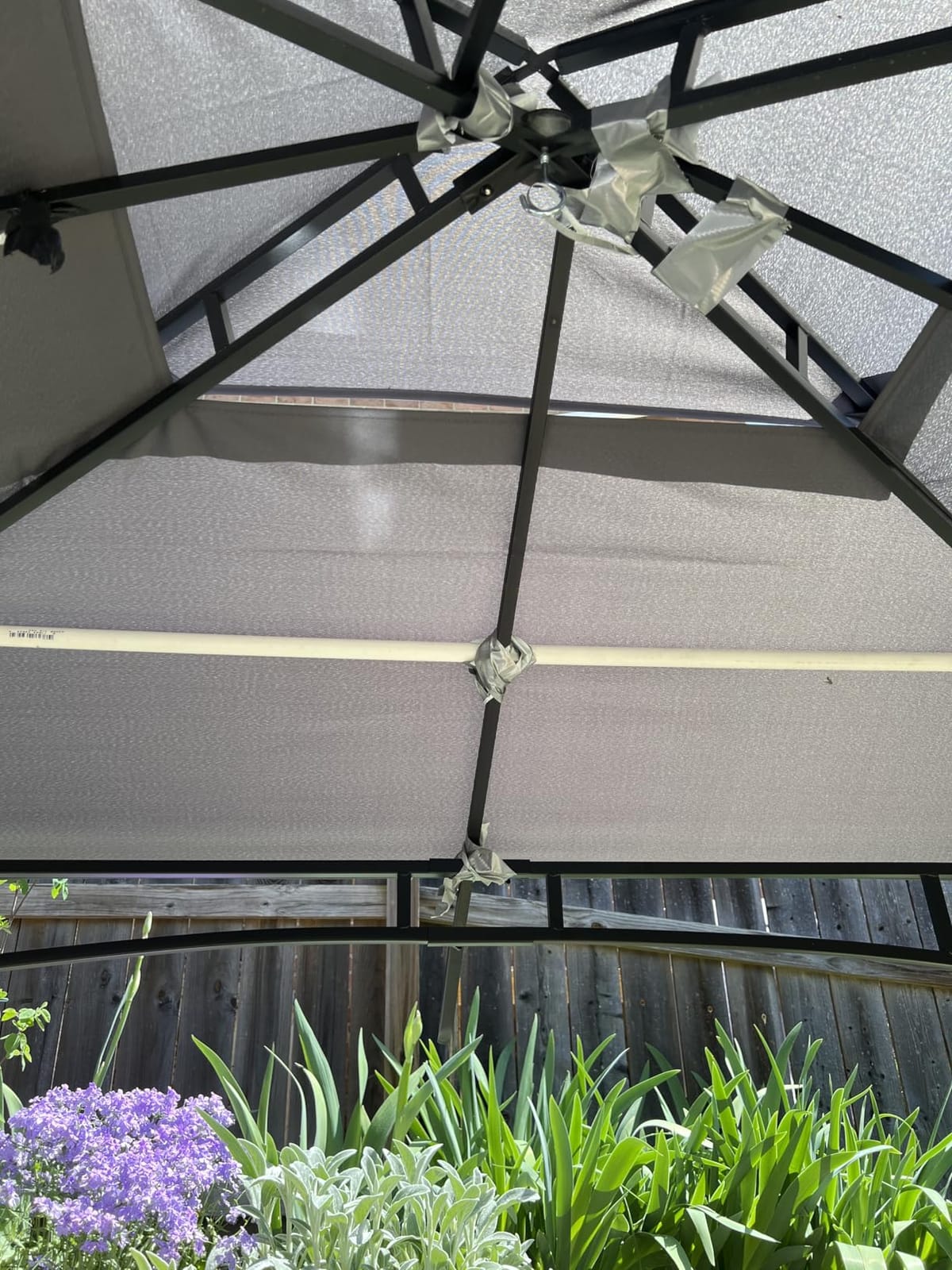 COOSHADE 8x5 Grill Gazebo BBQ Gazebo with LED Light, Gray customer photo 1