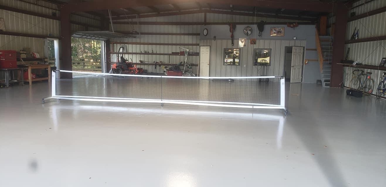 Dominator Standard Portable Pickleball Net - Indoor/Outdoor Regulation Pickleball Net - USAPA Compliant Pickleball Net on Wheels - System Includes Rolling Storage Bag & Locking Wheels customer photo 1