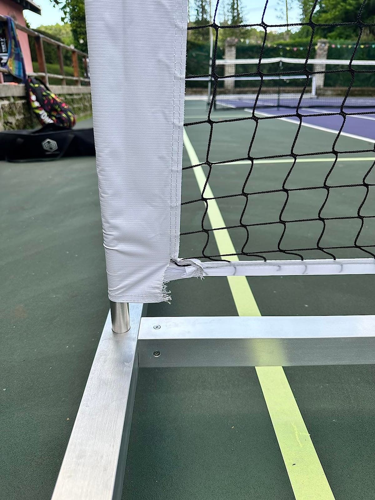 Dominator Standard Portable Pickleball Net - Indoor/Outdoor Regulation Pickleball Net - USAPA Compliant Pickleball Net on Wheels - System Includes Rolling Storage Bag & Locking Wheels customer photo 2