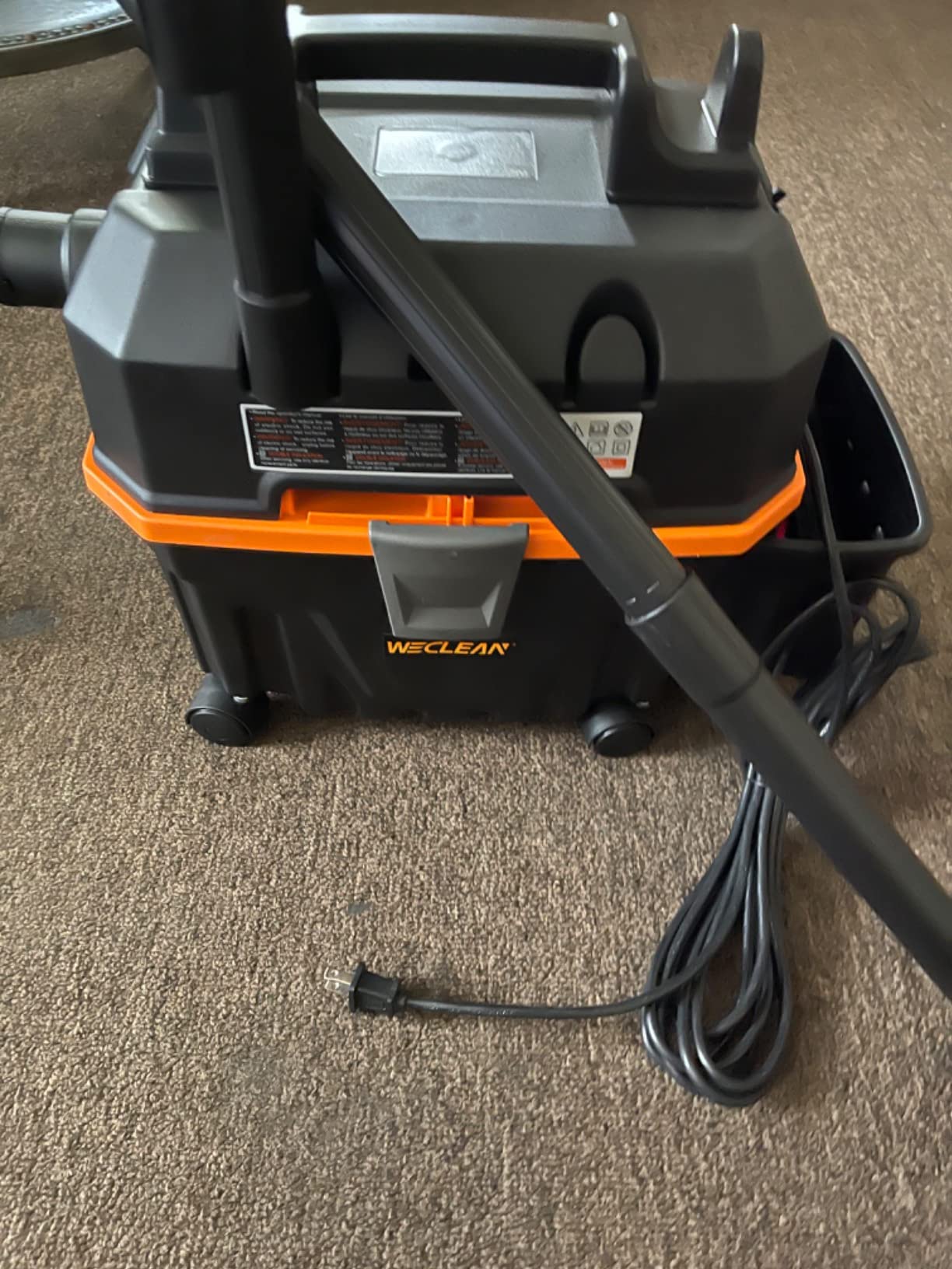 WECLEAN Shop Vac 4 Gallon 5.5 Peak HP Commercial Wet Dry Vacuum Cleaner, Heavy Duty Shop Vac with Blower Function, HEPA Filter, Portable Wet Dry Vac for Garage Car Detailing Construction Cleanup customer photo 2