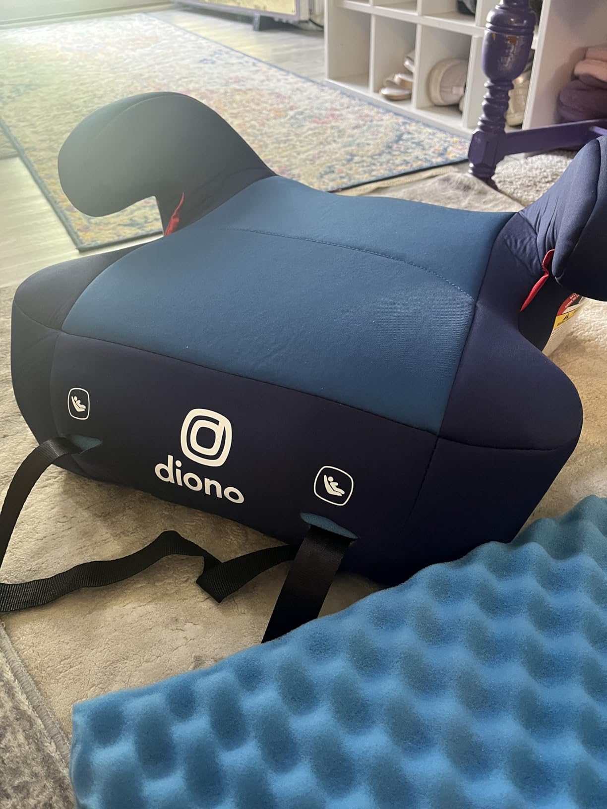 Diono Solana 2 XL 2022, Dual Latch Connectors, Lightweight Backless Belt-Positioning Booster Car Seat, 8 Years 1 Booster Seat, Pink customer photo 2