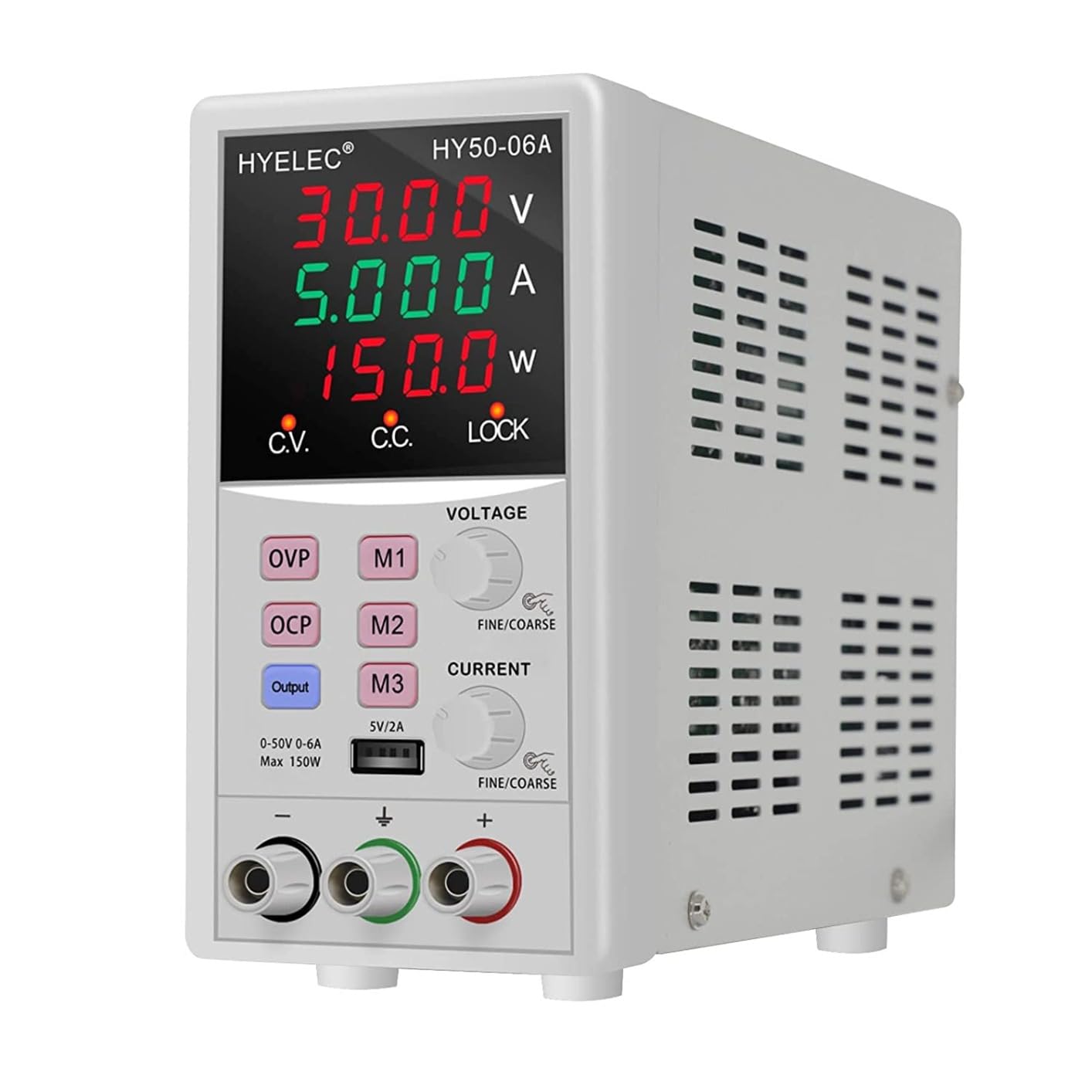 Variable DC Power Supply,0-50V 0-6A max150W Switching Regulated Bench Power Supply with Memory, 4-Digit LED Display, 5V2A USB Interface, Output Switch, Coarse and Fine Adjustments customer photo 1