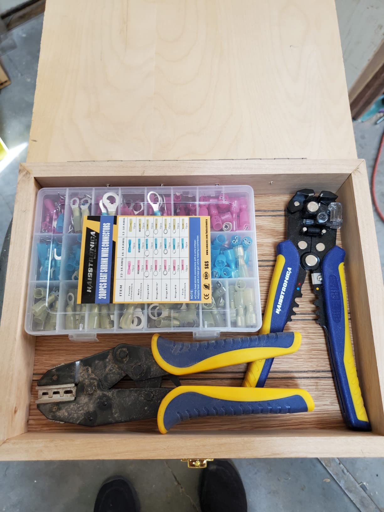 haisstronica 280PCS Ratchet Crimper Kit, Heat Shrink Terminals, Stripper customer photo 1