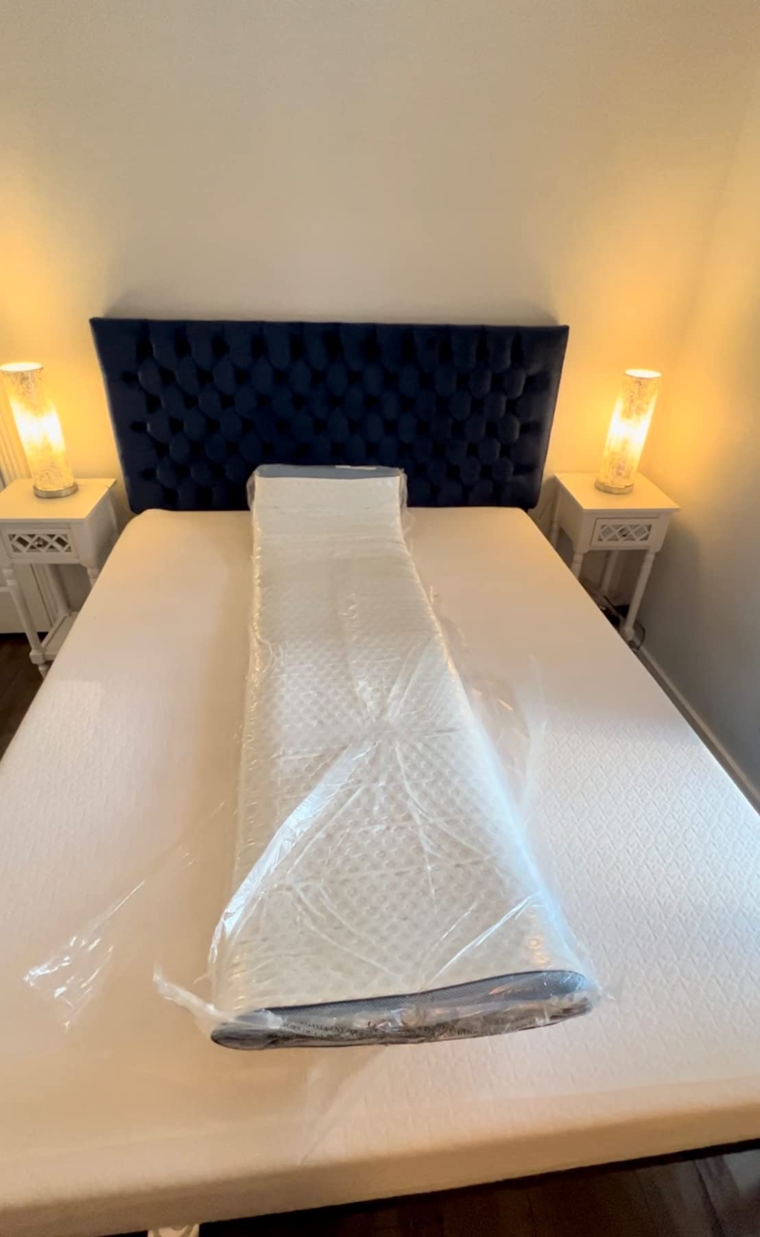 PERLECARE 3 Inch Firm Mattress Topper Queen, Cooling Gel-Infused & Bamboo Charcoal Memory Foam Bed Topper for Pressure Relief, High-Density Mattress Pad with Removable Cover customer photo 1