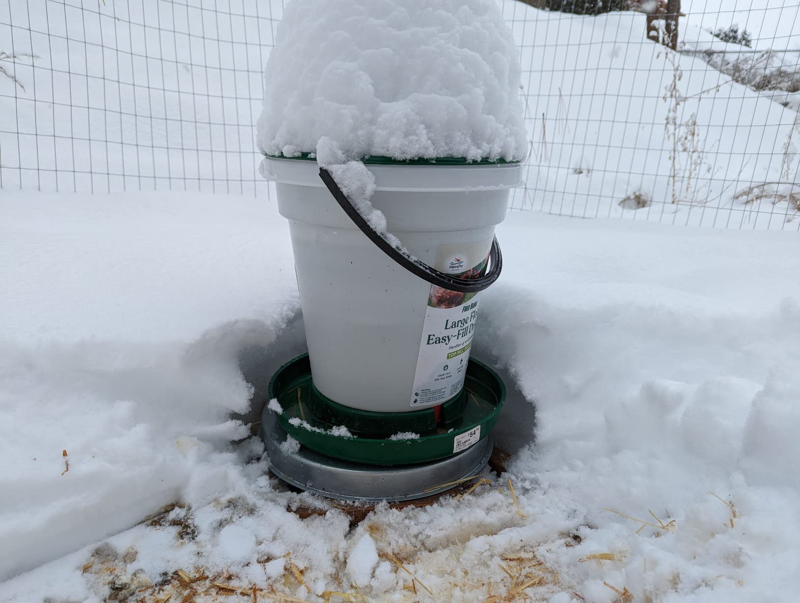 Chicken Water Heater Base for Winter, Heated Chicken Waterer 5 Gallon 125W customer photo 1