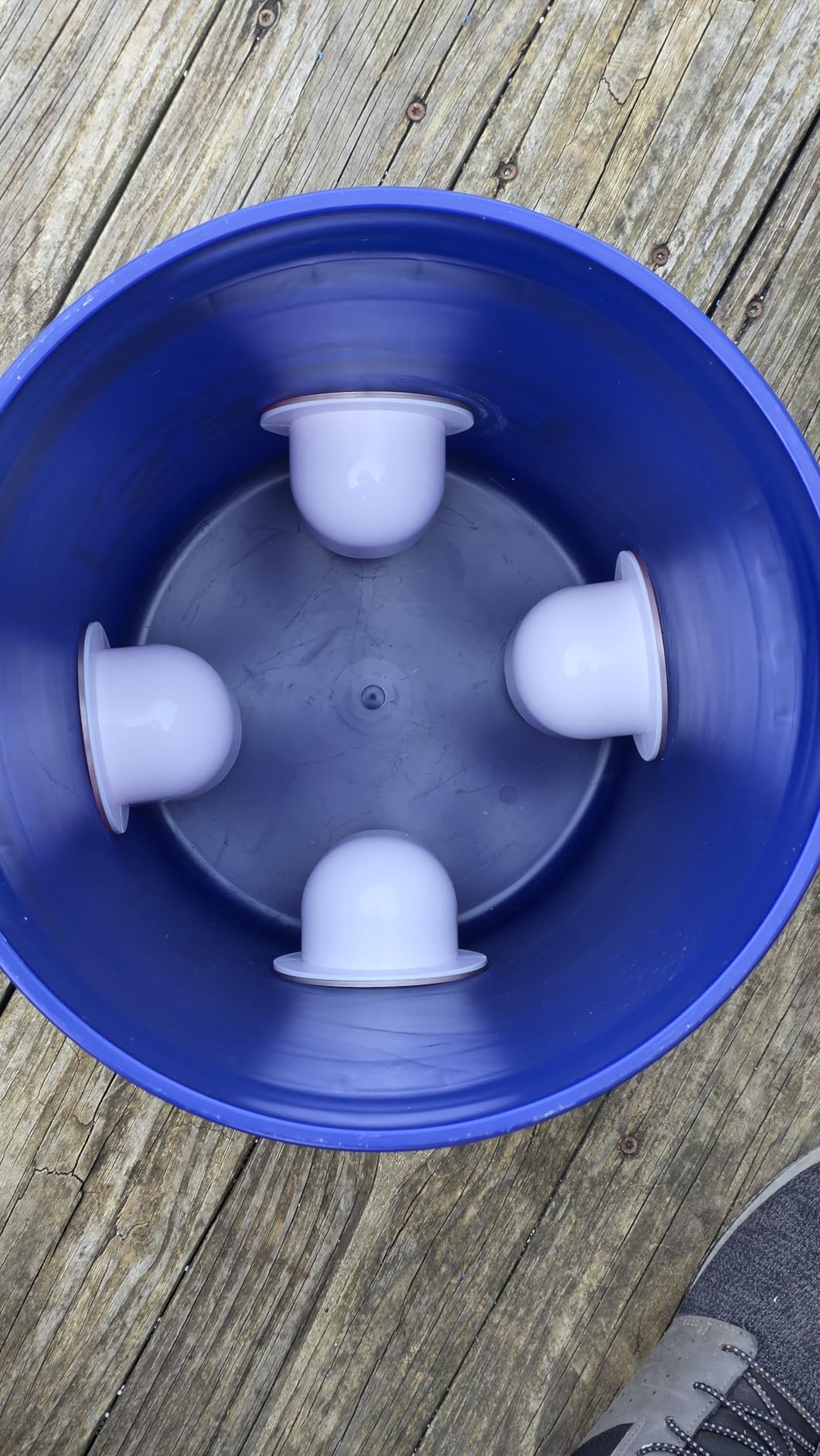Chicken Feeders No Waste, DIY Automatic Poultry Feeder - 4 Ports Red customer photo 1
