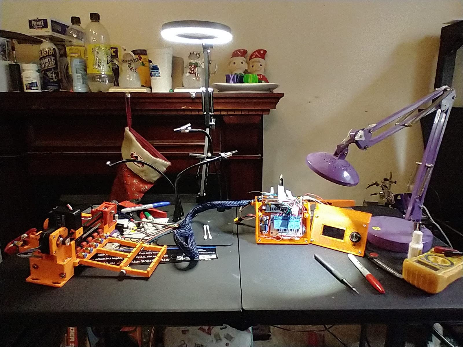 Magnifying Glass with Light and Stand, 30X 10X Soldering Magnifier customer photo 2
