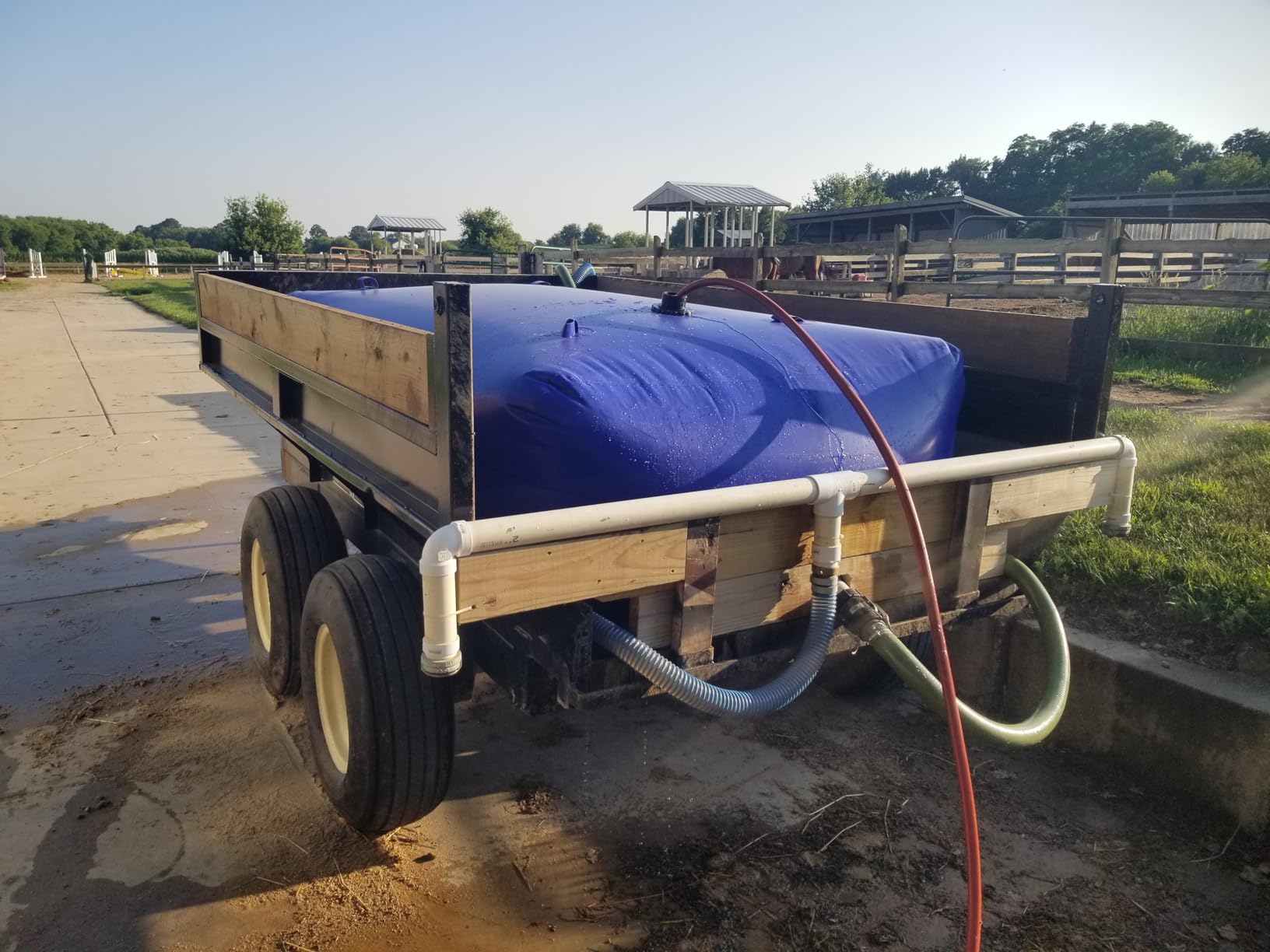 2000L/528 gal Water Bladder Storage Containers,Foldable Portable Water Tank customer photo 2